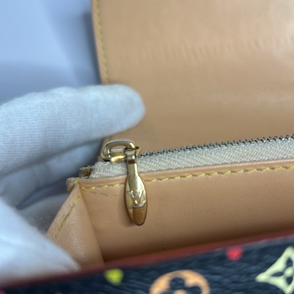Louis Vuitton Black Multicolor Mini Monogram Sarah Wallet - Picture 13 of 16
